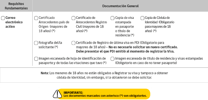 documentación general solicitud de permanencia definitiva en chile extranjería immichile
