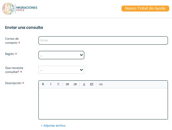 ticket de ayuda servicio nacional de migraciones