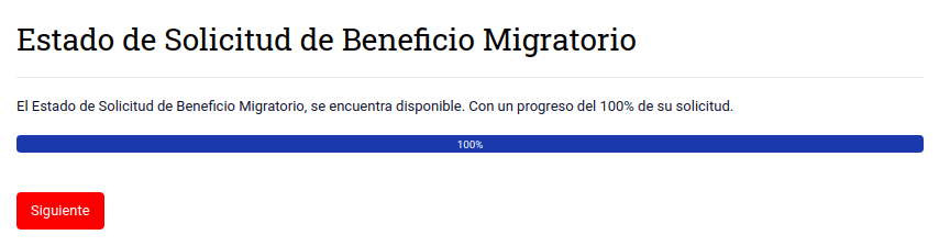 estado de avance de trámite estado beneficios migratorios extranjeria migraciones chile immichile