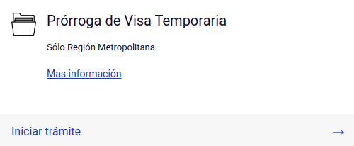 Prórroga de Visa Temporaria extranjeria chile immichile