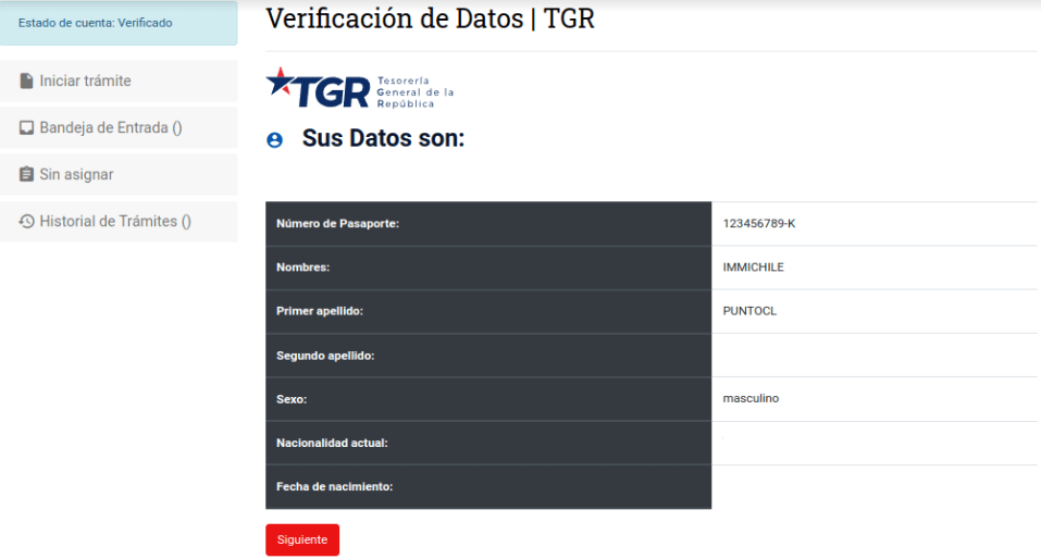 verificacion de datos tgr pago derechos residencia definitiva migraciones chile immichile
