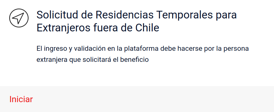 solicitud de residencias temporales para extranjeros fuera de chile migraciones immichile