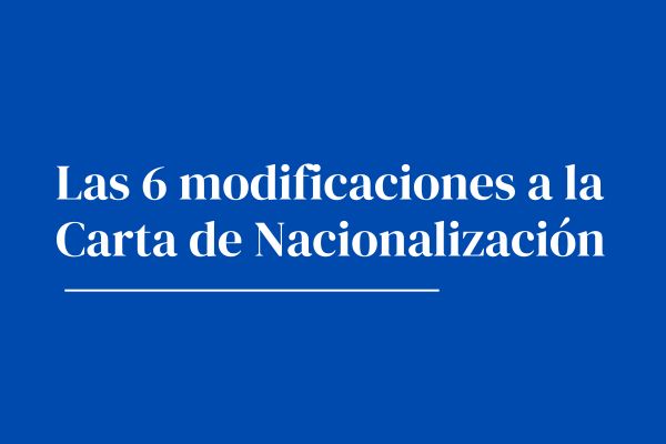 Las 6 modificaciones a la Carta de Nacionalización aprobadas por la Cámara de Diputados